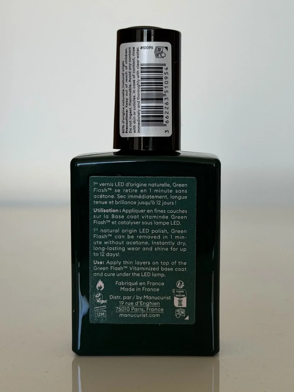 Manucurist Green Flash Milky Matcha LED Polish - Green